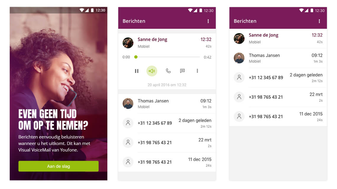 Visual Voicemail App