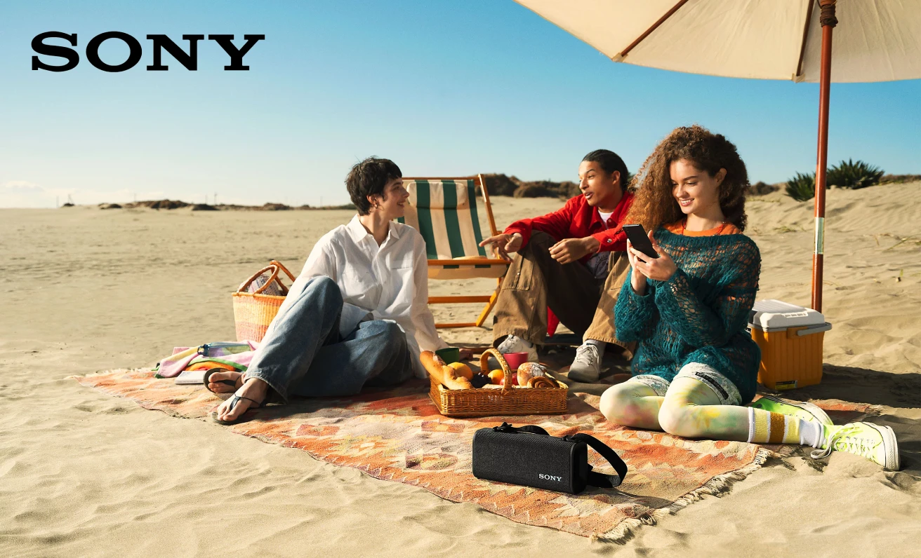 sony op het strand