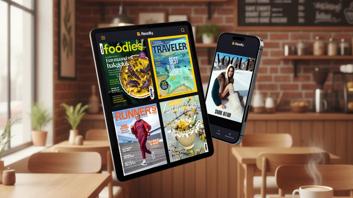 Ipad en iPhone met readly