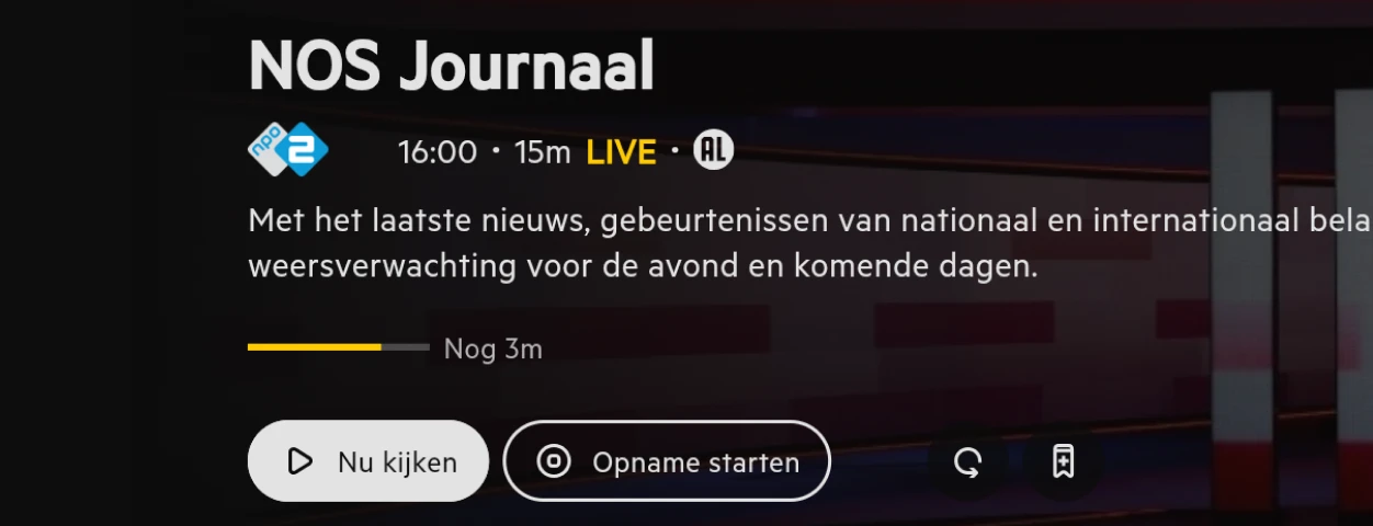 opname starten