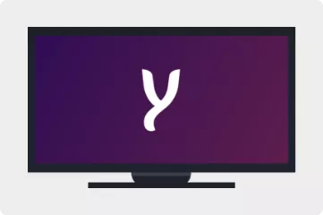 televisie met youfone logo