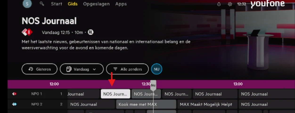 terug kijken via tv gids